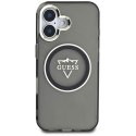 Etui Guess IML Metal Mountain Logo MagSafe do iPhone 16 czarny