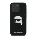 Karl Lagerfeld KLHMP16XSKHPPLK iPhone 16 Pro Max 6.9" czarny/black hardcase Silicone Karl Head Print MagSafe