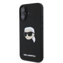 Karl Lagerfeld KLHMP16SSKHPPLK iPhone 16 6.1" czarny/black hardcase Silicone Karl Head Print MagSafe