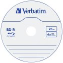 Płyty Blu-ray Verbatim 25GB 6X BD-R SL 10szt biały 43742