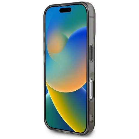 Etui Karl Lagerfeld IML Rhinestones KarlHead do iPhone 16 czarny