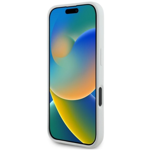 Etui Karl Lagerfeld Silicone Double Heads And Circle MagSafe do iPhone 16 beżowy