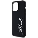 Etui Karl Lagerfeld Silicone Metal Script Logo do iPhone 14 Pro Max czarny