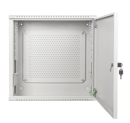 Szafa instalacyjna rack wisząca 19 cali 6U+3U 540x200 niskoprofilowa (złożona) szara