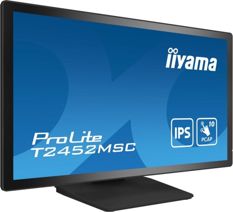 Monitor komputerowy iiyama ProLite T2452MSC-B1 23.8 cali 1920 x 1080 px Full HD LCD Ekran dotykowy Czarny