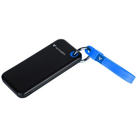 Dysk Zewnętrzny Verbatim Pocket SSD 1TB - brelok do kluczy z kablem USB-C 3.2 gen.2 czarno-niebieski/black-blue 32191