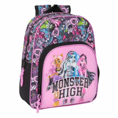 Plecak szkolny Monster High Drama Wielokolorowy 28 x 34 x 10 cm