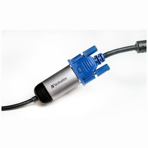 Verbatim Adapter USB-C - VGA aluminiowy/aluminum 49145