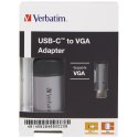 Verbatim Adapter USB-C - VGA aluminiowy/aluminum 49145