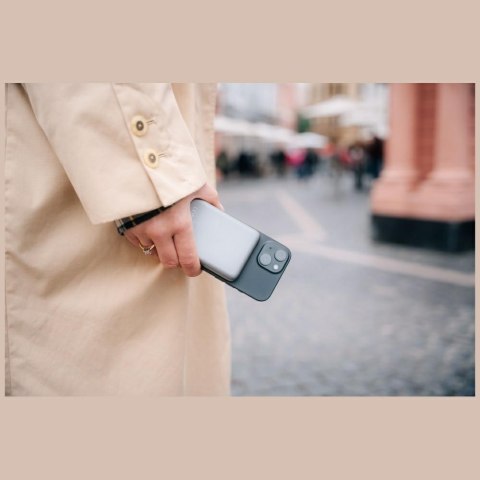 Verbatim Powerbank indukcyjny `n` Go 15W10000mAh Wireless Magnetic szary/grey 32249