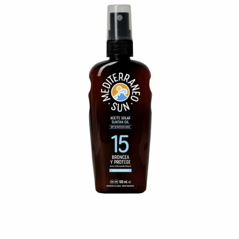 Balsam do Opalania Suntan Oil Dark Tanning Mediterraneo Sun - Spf 15 - 100 ml
