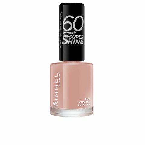 Lakier do paznokci 60 Seconds Super Shine Rimmel London - 500 - caramel cupcake