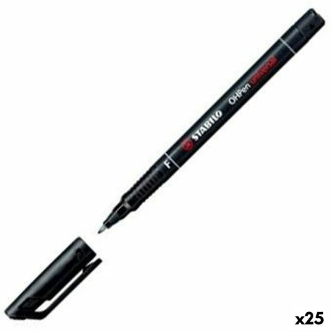 Marker permanentny Stabilo OHPEN UNIVERSAL Czarny 0,7 mm 10 Części (25 Sztuk)