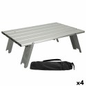 Składany stolik Aktive Srebrzysty Aluminium 40 x 13 x 28,5 cm (4 Sztuk)