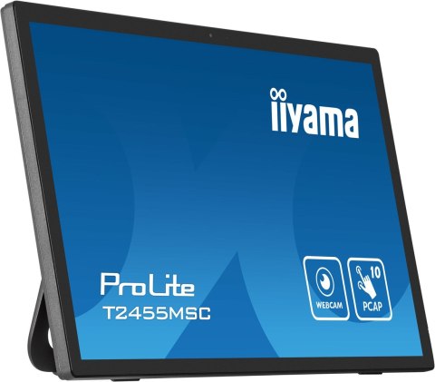 Ekran dotykowy iiyama T2455MSC-B1 signage display Płaski panel Digital Signage 61 cm (24") LED 400 cd/m2 Full HD Czarny