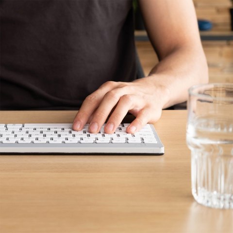 Klawiatura R-Go Tools Compact Break RGOCOUSWLWH Bluetooth QWERTY US Englisch Weiß