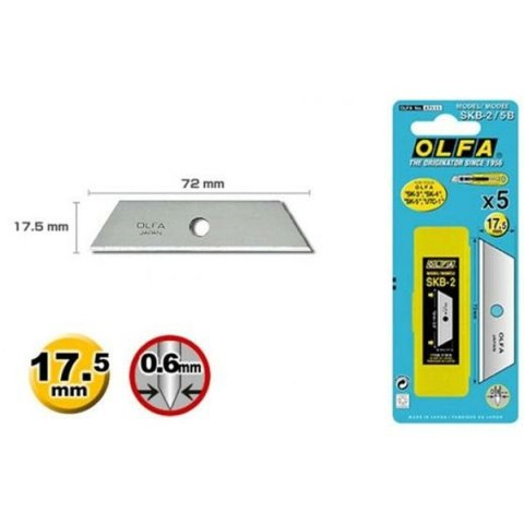 Ostrze noża Olfa 17,5 mm (5 Części) (6 Sztuk)