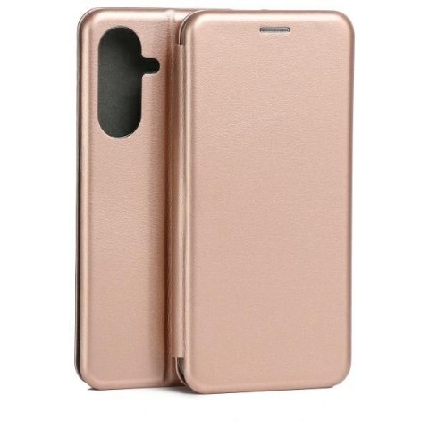 Etui Beline Book Magnetic Samsung A56 5G różowo-złoty/rosegold