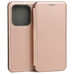 Etui Beline Book Magnetic Xiaomi Redmi Note 14 5G różowo-złoty/rosegold
