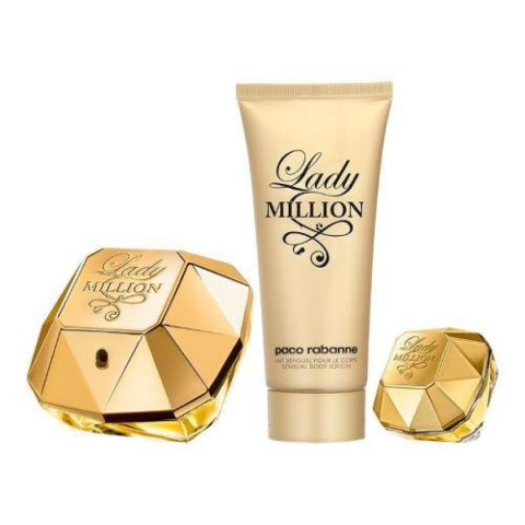 Zestaw Perfum dla Kobiet Paco Rabanne Lady Million EDP 3 Części