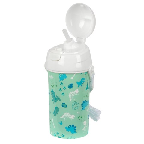 Butelka wody Safta Dino Kolor Zielony PVC 500 ml