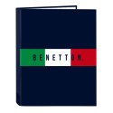 Segregator Benetton Flag Granatowy A4 26.5 x 33 x 4 cm