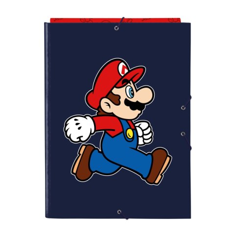 Segregator Super Mario Trick Czerwony Ciemnoniebieski A4 26 x 33.5 x 2.5 cm