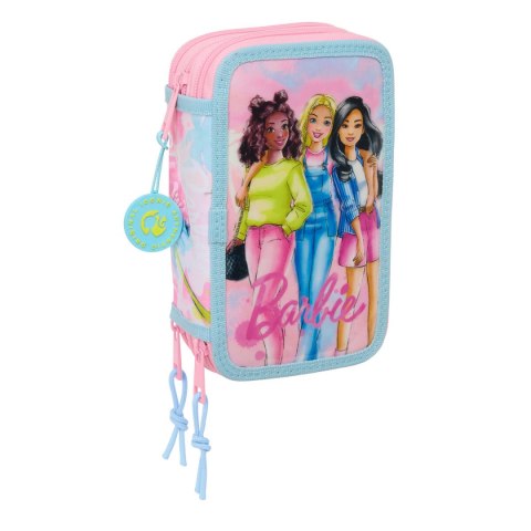 Etui szkolne z akcesoriami Barbie Painterly Różowy Błękitne niebo 12,5 x 19,5 x 5,5 cm 37 Części