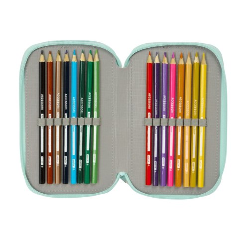 Etui szkolne z akcesoriami Disney Niebieski 12,5 x 19,5 x 5,5 cm 37 Części