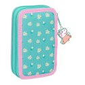 Etui szkolne z akcesoriami Peppa Pig Pretty flowers Żółty Mięta 12.5 x 19.5 x 4 cm 29 Części