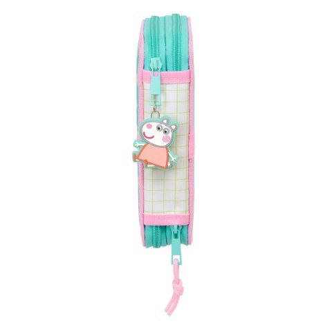 Etui szkolne z akcesoriami Peppa Pig Pretty flowers Żółty Mięta 12.5 x 19.5 x 4 cm 29 Części
