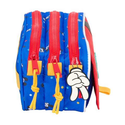 Piórnik Potrójny Mickey Mouse Clubhouse Good day Niebieski 21,5 x 10 x 8 cm