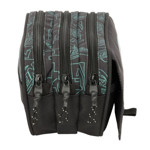 Piórnik Potrójny Nerf Game Czarny 21,5 x 10 x 8 cm