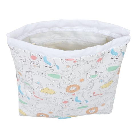 Worek na buty ze sznurkami Safta Zoo Beżowy 26 x 34 x 1 cm