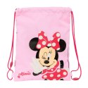 Worek na buty ze sznurkami Minnie Mouse Naive Różowy 26 x 34 x 1 cm