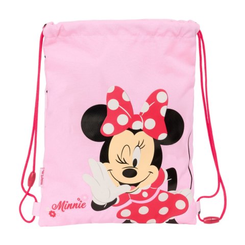 Worek na buty ze sznurkami Minnie Mouse Naive Różowy 26 x 34 x 1 cm