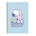Notatnik Snoopy Love Niebieski A4 80 Kartki