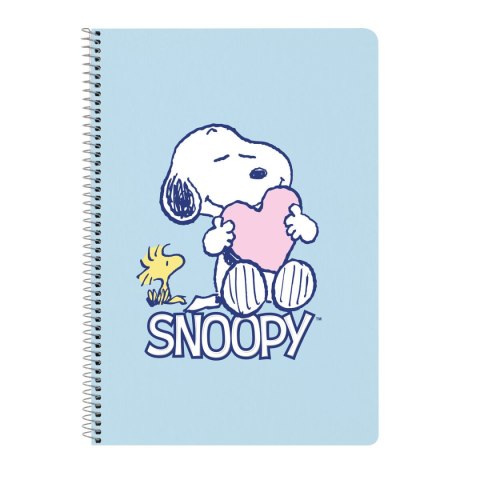 Notatnik Snoopy Love Niebieski A4 80 Kartki