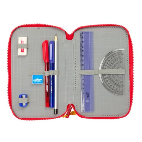 Piórnik potrójny Mickey Mouse Clubhouse Good day Niebieski 12,5 x 19,5 x 5,5 cm 37 Części