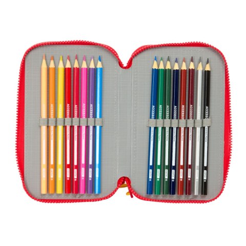 Piórnik potrójny Mickey Mouse Clubhouse Good day Niebieski 12,5 x 19,5 x 5,5 cm 37 Części