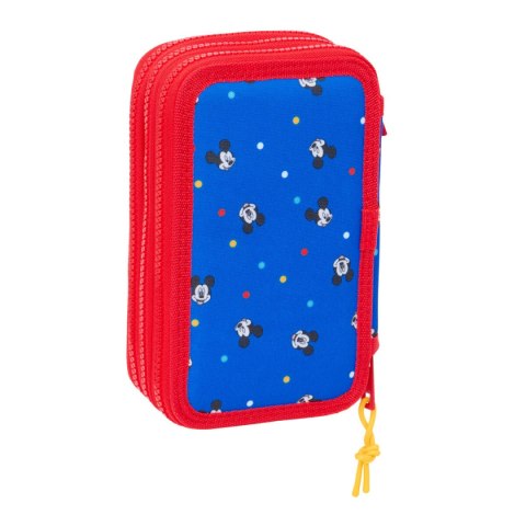 Piórnik potrójny Mickey Mouse Clubhouse Good day Niebieski 12,5 x 19,5 x 5,5 cm 37 Części