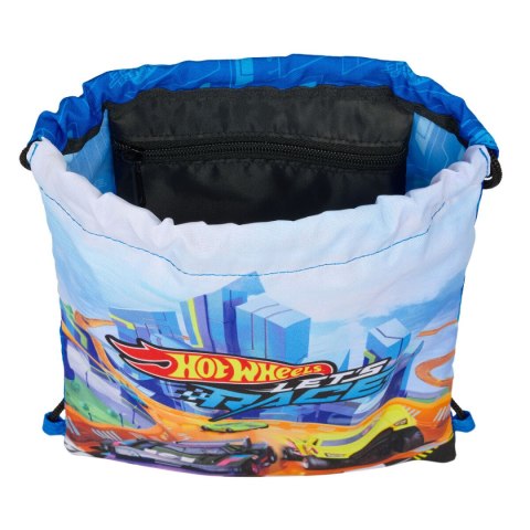 Worek na buty ze sznurkami Hot Wheels Let's race Niebieski Czarny 26 x 34 x 1 cm
