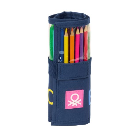 Piórnik Benetton Damero Granatowy 7 x 20 x 7 cm 27 Części