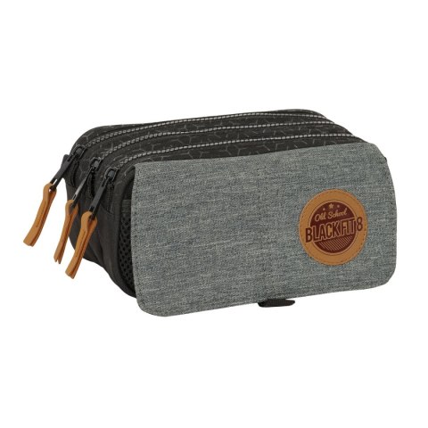 Piórnik BlackFit8 Old school Czarny Szary 21,5 x 10 x 8 cm