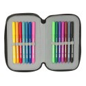 Piórnik potrójny Safta Urban style Niebieski Szary 12,5 x 19,5 x 5,5 cm 37 Części