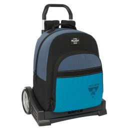 Torba szkolna z kółkami BlackFit8 California Niebieski Czarny 32 x 42 x 15 cm