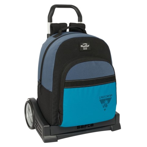Torba szkolna z kółkami BlackFit8 California Niebieski Czarny 32 x 42 x 15 cm