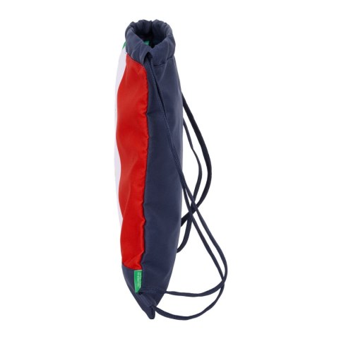Worek na buty ze sznurkami Benetton Flag Granatowy 35 x 40 x 1 cm