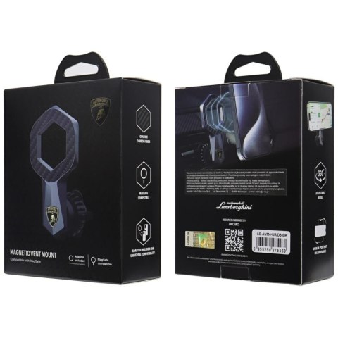 Magnetyczny Uchwyt Lamborghini Urus D8 do kratki czarny