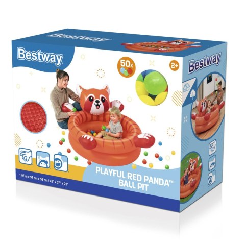 Bestway Basen dmuchany Panda 107x94x58 cm dla dzieci 2+ do wnętrz i ogrodu 52702